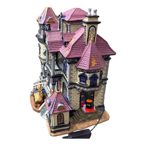 Lemax Spooky Town Lighted House of Wax Madam Ashburys Halloween Village BOX READ - Picture 14 of 15